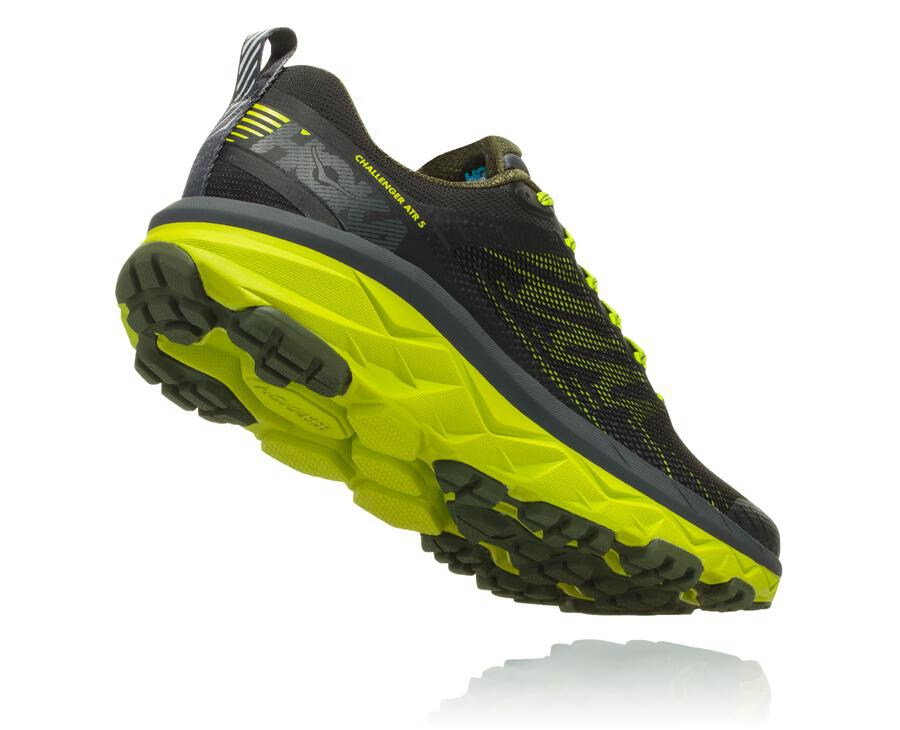 Hoka One One Trainers Mens Black/Green - Challenger ATR 5 - 31526PIJR